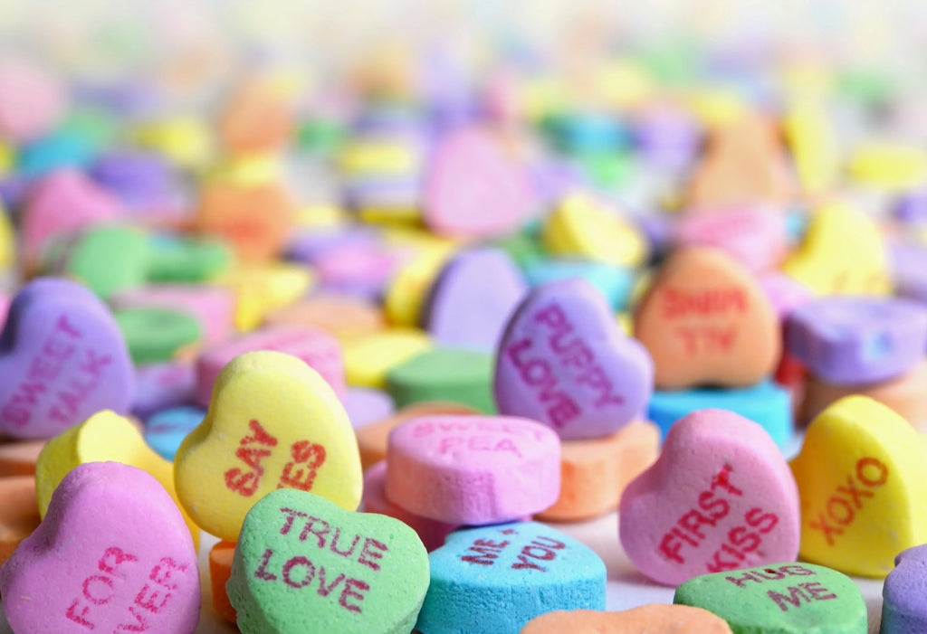 When is Valentine's day in Canada? - Colourful heart-shaped candies