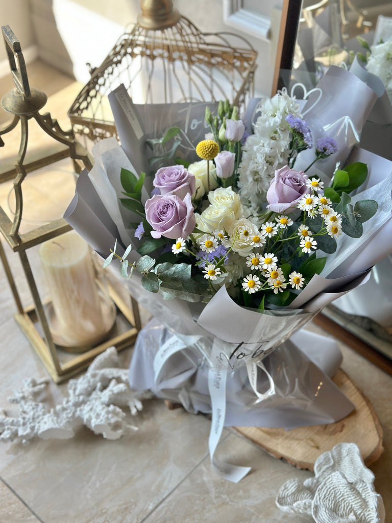 White and lavender color Bouquet