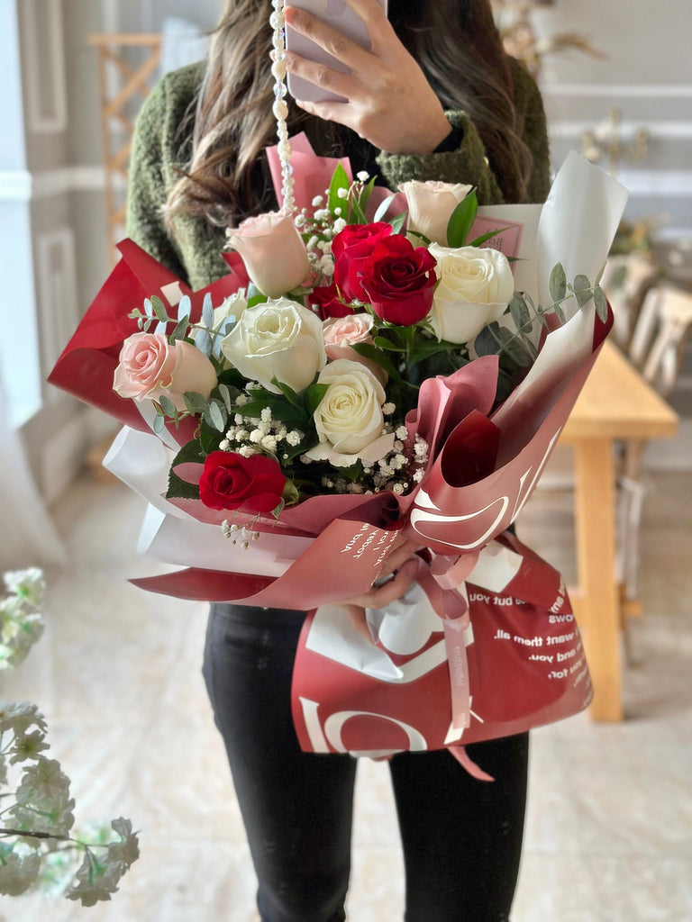 Valentine's day rose bouquet
