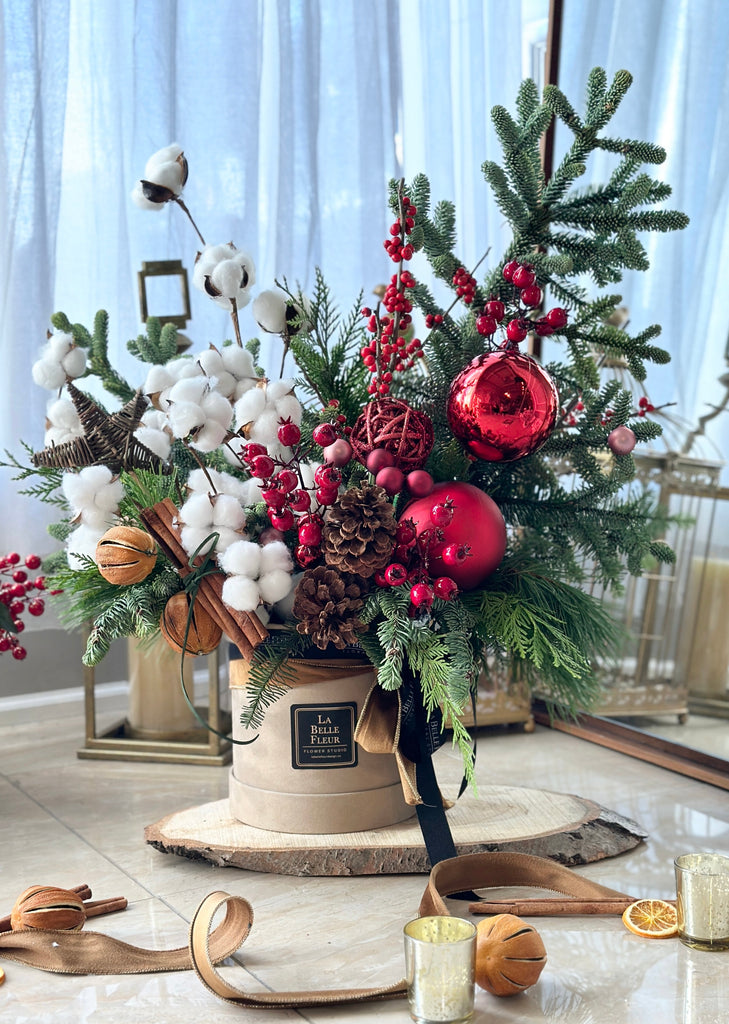 Photo of La Belle Fleur's Signature Winter Arrangement