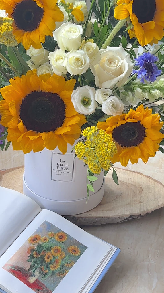 sunflower box arrangement Video