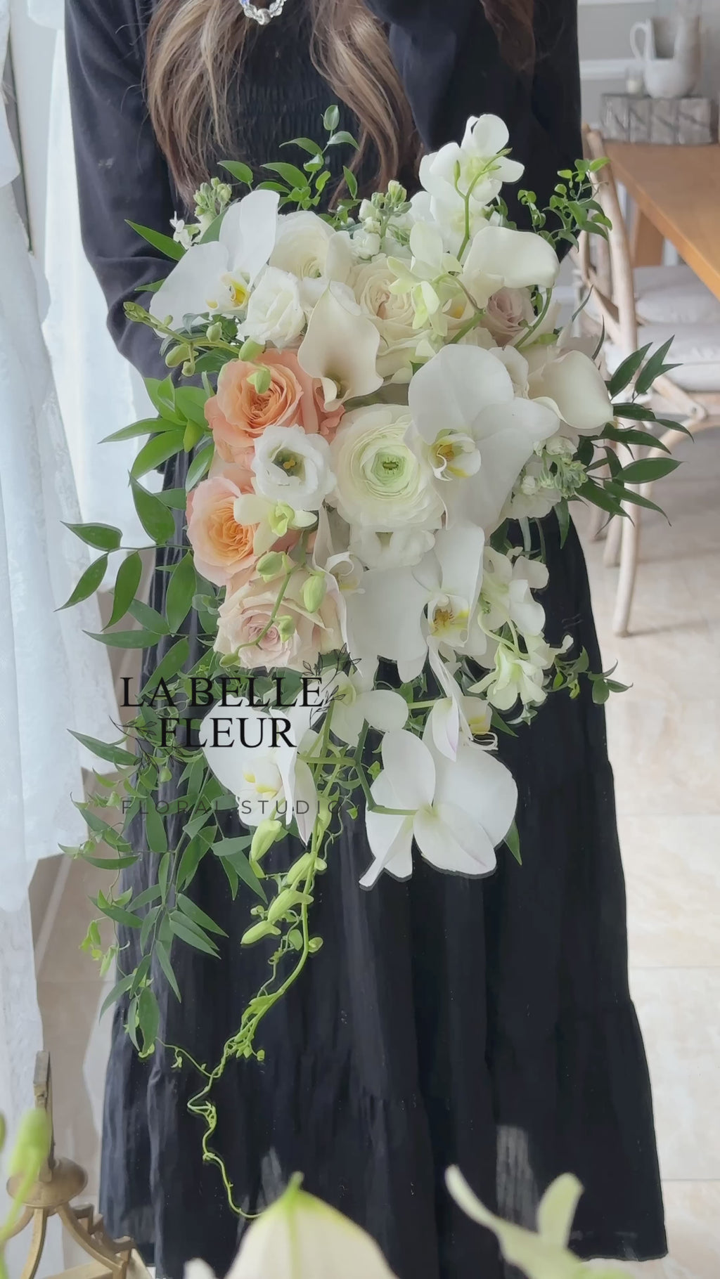 Bridal Bouquet | Silk Roses | La Belle Fleur