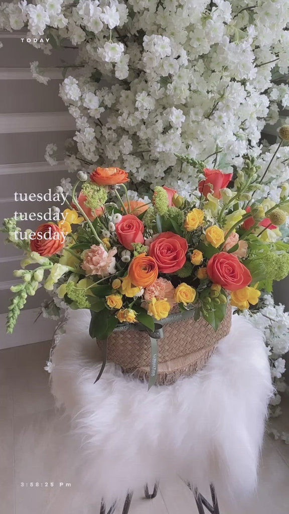 Basket Flowers video