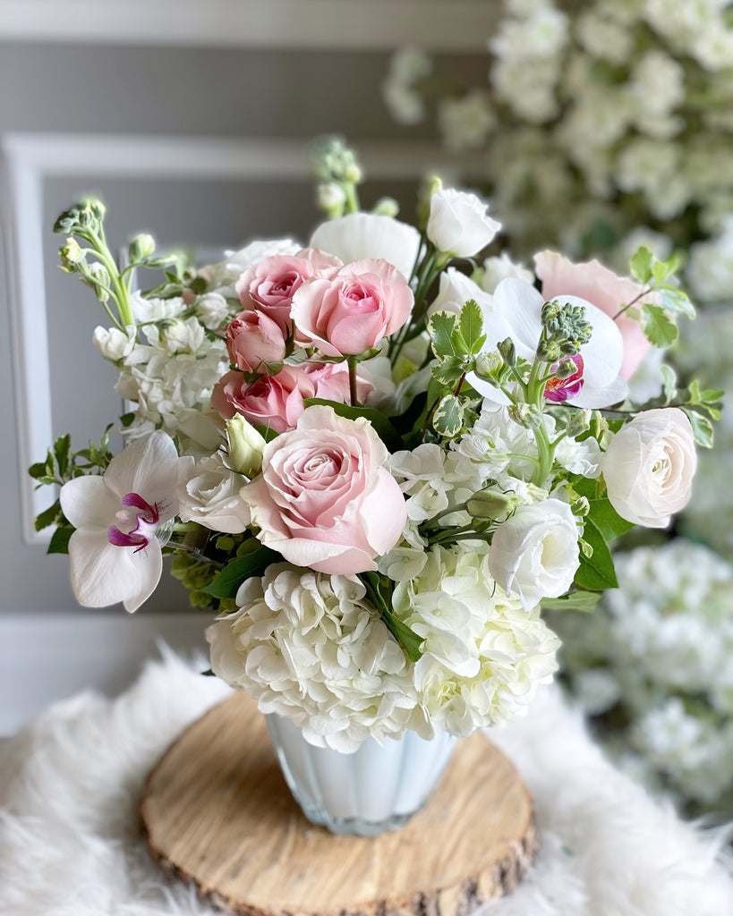 Pink and White Arrangement