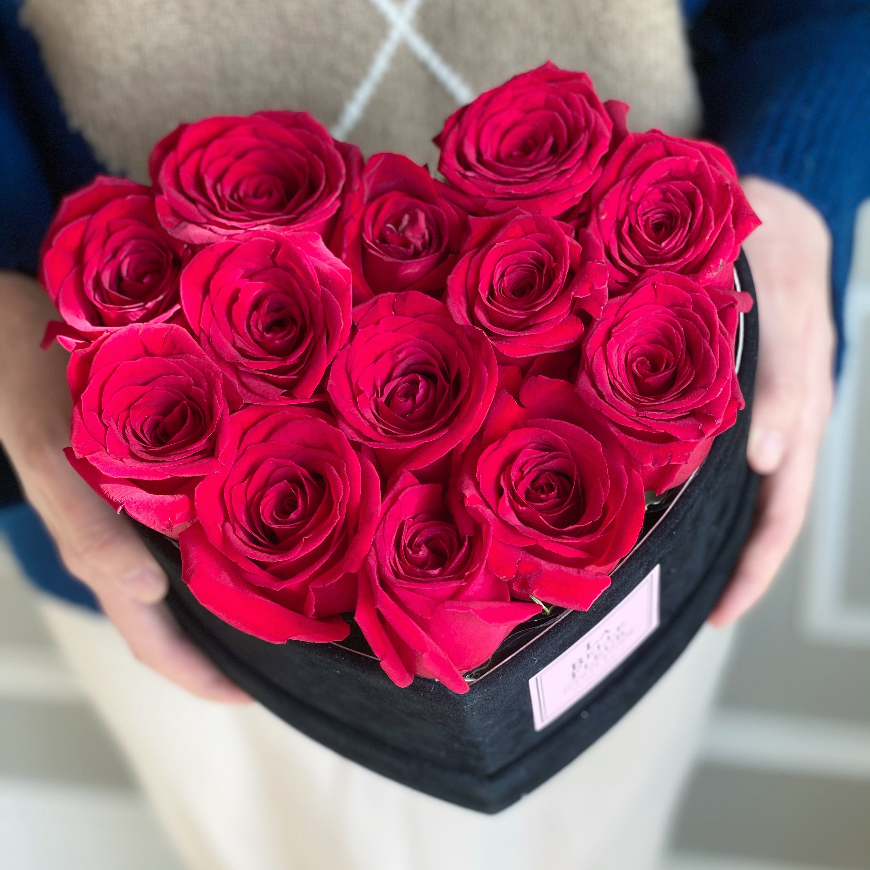Customizable Heart Shaped Rose Box
