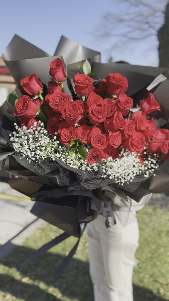 50 Red Rose Bouquet Video