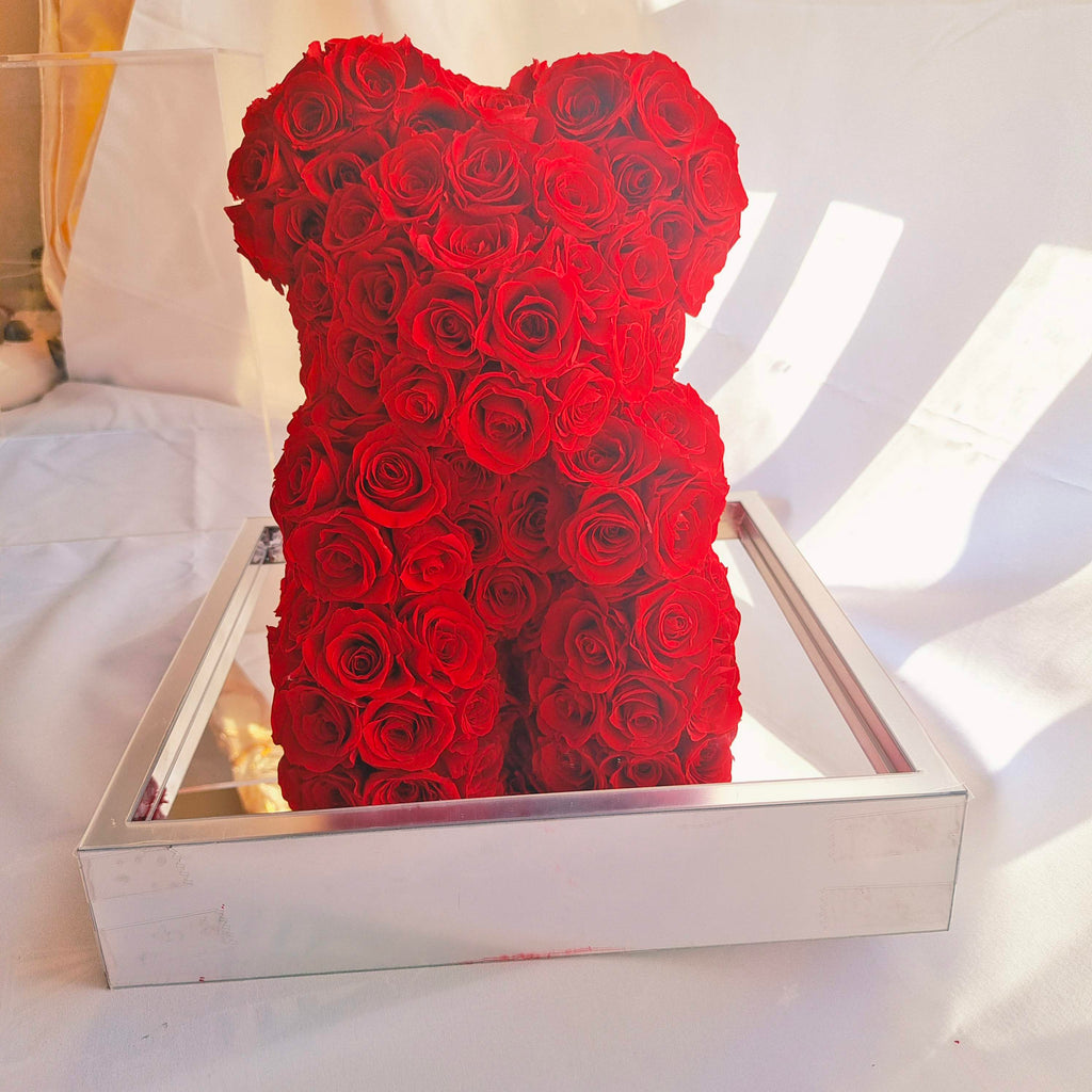 Preserved Rose Teddy Bear