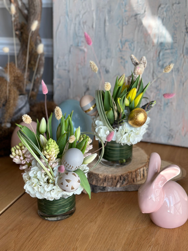 Easter flower arrangements Duo