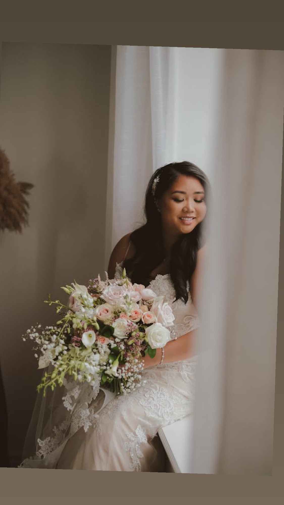 Bridal Bouquet | Silk Roses | La Belle Fleur