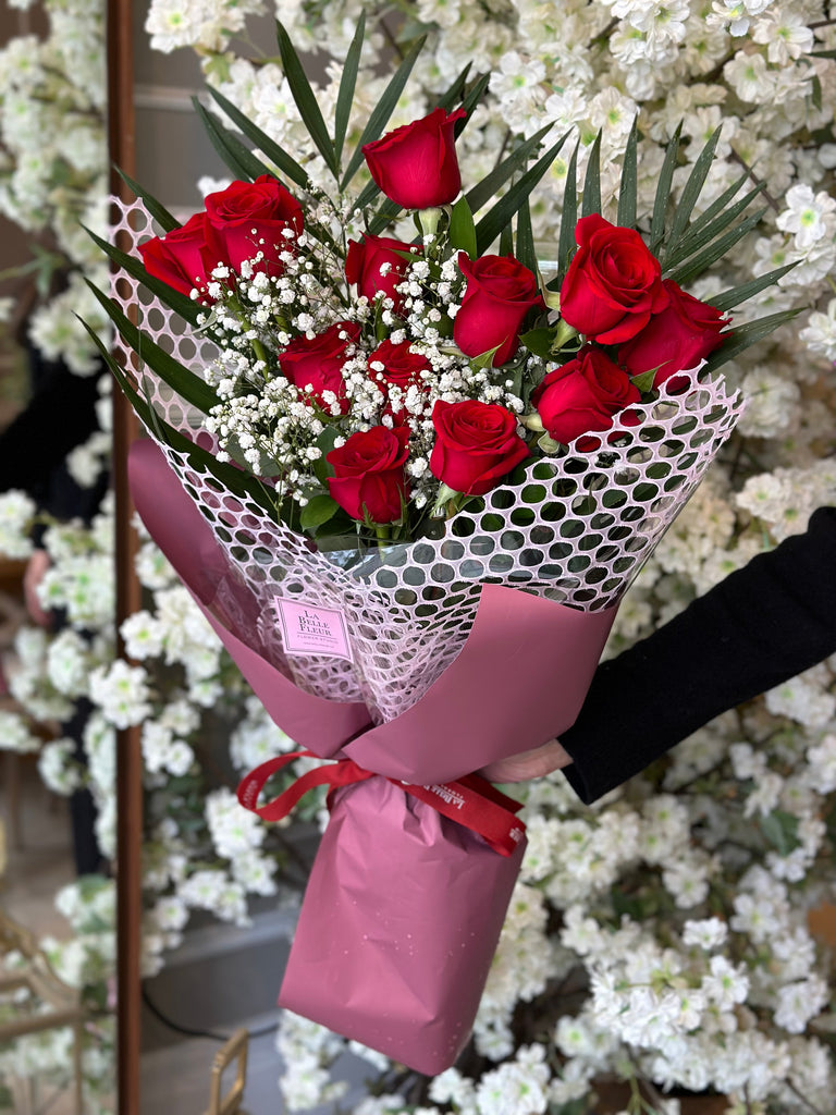 Valentine's day red rose bouquet
