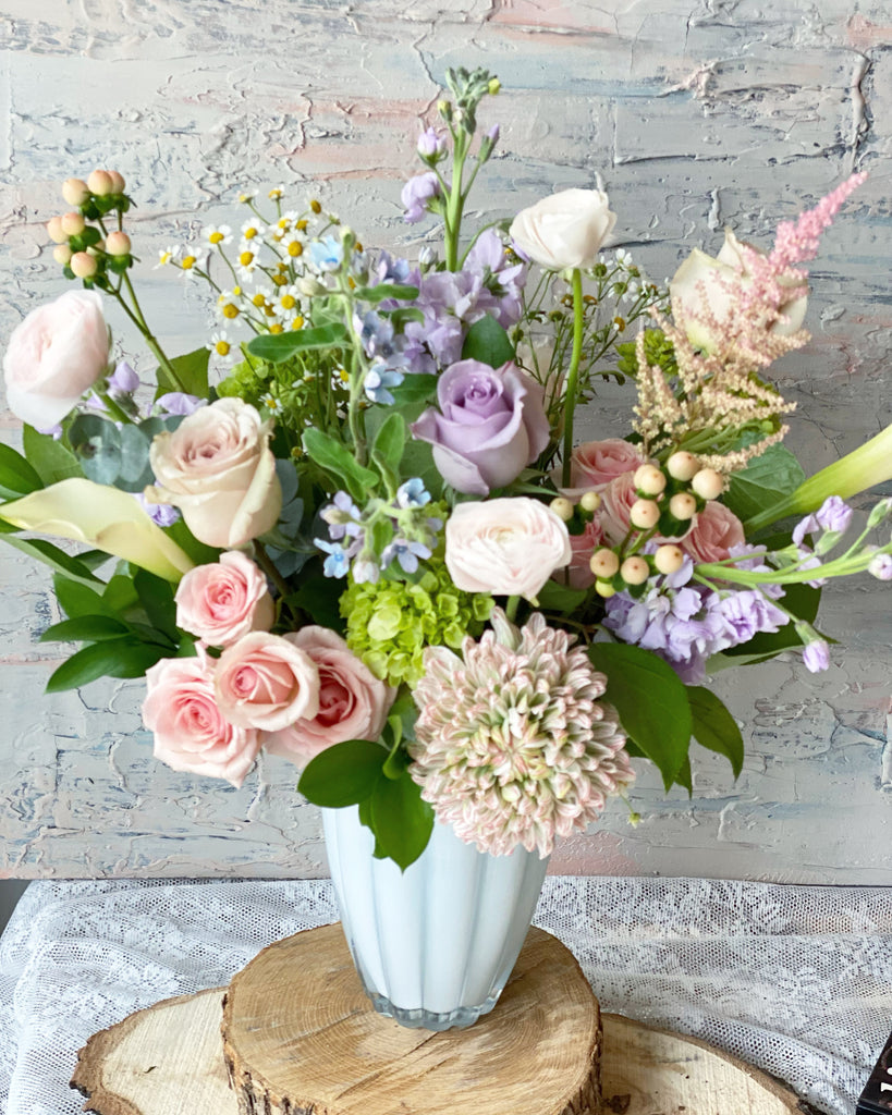 Designer's Choice bouquet in vase