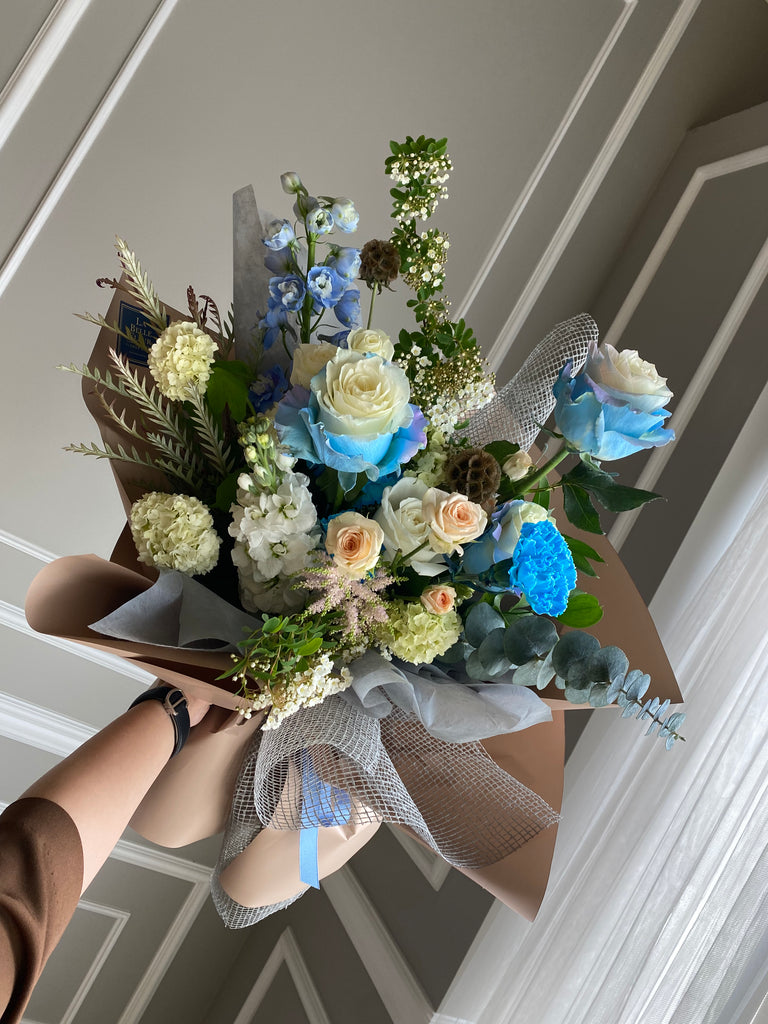 blue Designer's Choice bouquet