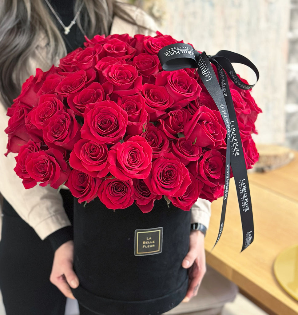 Valentine's day rose box flower